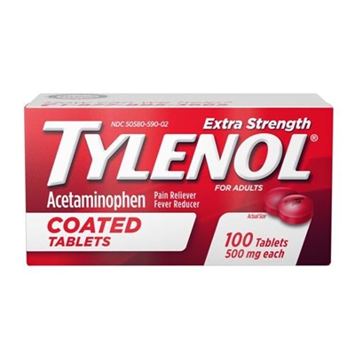 Tylenol Extra Strength Pain Reliever 100 Coated Tablets