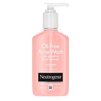 Neutrogena Oil Free Acne Pink Grapefruit Facial Cleanser 6oz / 177ml