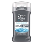 Dove Men + Care 72 Hour Deodorant Clean Comfort 3oz / 85g