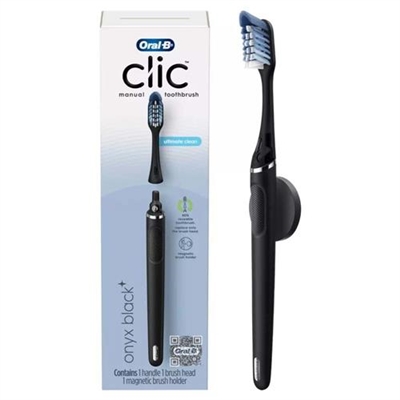 Oral B Clic Manual Toothbrush Onyx Black 1 Count
