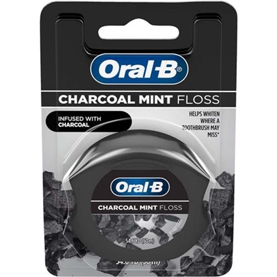 Oral B Charcoal Mint Floss 54.6 Yard / 50m