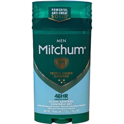 Mitchum Men Triple Odor Defense Antiperspirant and Deodorant Clean Control 2.7oz / 76g