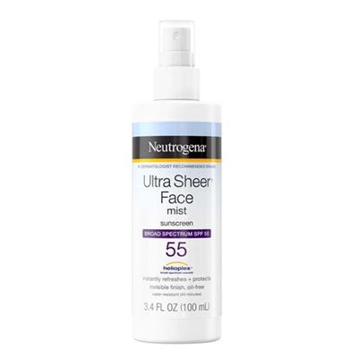 Neutrogena Ultra Sheer Face Mist SPF 55 3.4oz / 100ml