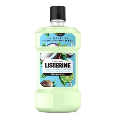 Listerine Mouthwash Zero Alcohol Coconut and Lime Blend 1.05pt / 500ml