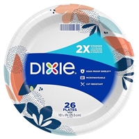 Dixie Paper Plates 10 1/16 Inch 26 Plates
