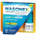 Nasonex 24 Hour Allergy + Congestion 60 Sprays 0.34oz / 10ml