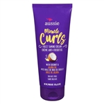 Aussie Miracle Curls Frizz Taming Cream With Coconut and Jojoba Oil 6.8oz / 193g