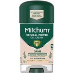 Mitchum Natural Power Gel Cream Deodorant Amber and Sandalwood 2.25oz / 63g