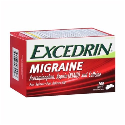 Excedrin Migraine Pain Reliever Aid 200 Caplets