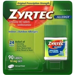 Zyrtec Indoor And Outdoor Allergy Relief 24HR 90 Tablets