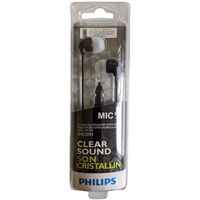 Philips Clear Sound In Ear Headphones With Mic SHE3595 Black