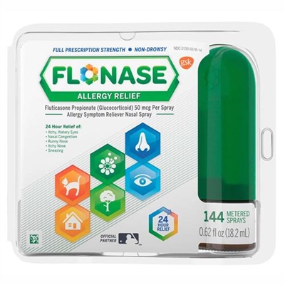 Flonase Allergy Relief Nasal Spray Non Drowsy 144 Metered Sprays