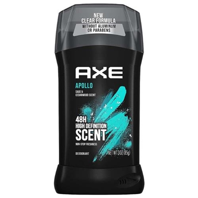 Axe Apollo 48 Hour High Definition Deodorant Sage and Cedarwood Scent 3oz / 85g