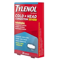 Tylenol Cold + Head Congestion Severe 24 Caplets