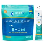 Liquid I.V. Hydration Multiplier Electrolyte Drink Mix Seaberry 16 Packets 3 Pack