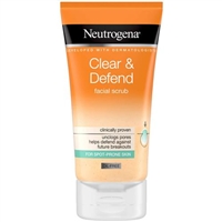 Neutrogena Clear And Defend Facial Scrub 5oz / 150ml