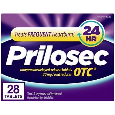 Prilosec OTC 24 Hour Acid Reducer 28 Tablets