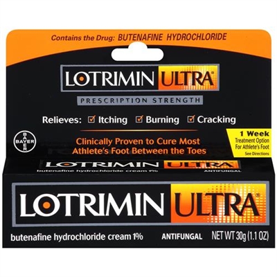 Lotrimin Ultra 1 Week Athletes Foot Treatment Cream 0.42oz / 12g