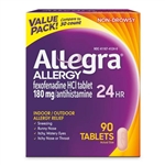 Allegra Allergy 24 HR Indoor Outdoor Allergies 90 Tablets