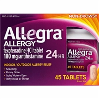 Allegra Allergy 24 HR Indoor Outdoor Allergies 45 Tablets