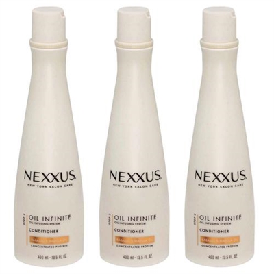 Nexxus Oil Infinite Conditioner 3 Packs 13.5oz / 400ml