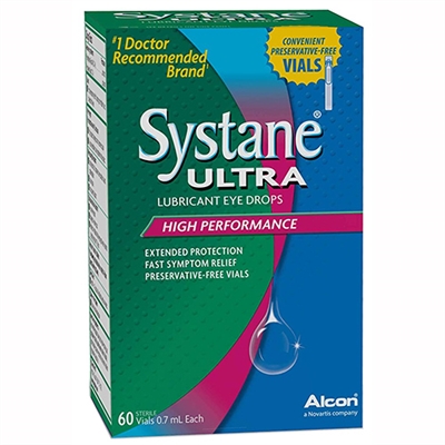 Systane Ultra High Performance Lubricant Eye Drops 60 Vials 0.7ml