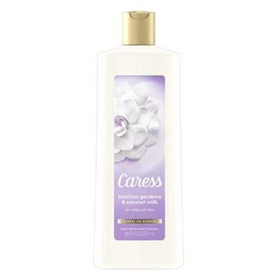 Caress Brazilian Gardenia and Coconut Milk Body Wash 18oz / 532ml