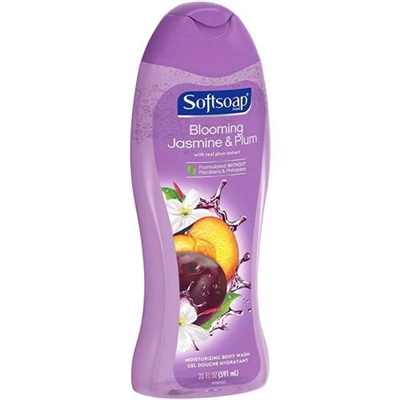 Softsoap Blooming Jasmine And Plum Moisturizing Body Wash 20oz / 591ml