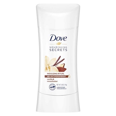Dove Nourishing Secrets Indulging Ritual 48 Hour Antiperspirant Vanilla and Cocoa Butter 2.6oz / 74g