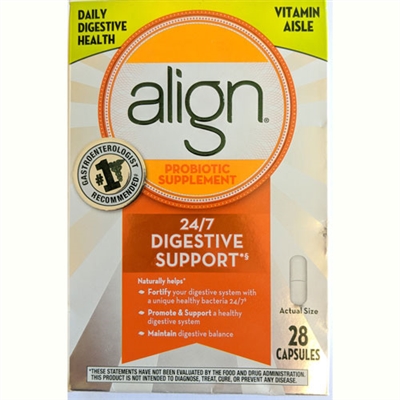 Align Probiotic Supplement 24/7 Digestive Support 28 Capsules