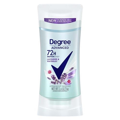 Degree Advanced 72 Hour Deodorant Lavender and Waterlily 2.6oz / 74g