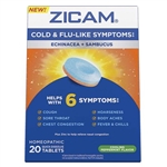 Zicam Cold and Flu Like Symptoms Cooling Peppermint Flavor 20 Quick Dissolving Tablets