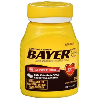 Bayer Pain Reliever Fever Reducer 200 Coated Tablets