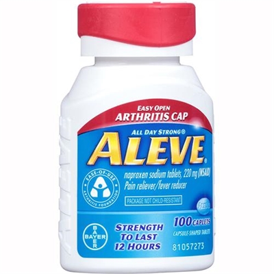 Aleve Easy Open Arthritis Cap Pain Reliever Fever Reducer 100 Caplets