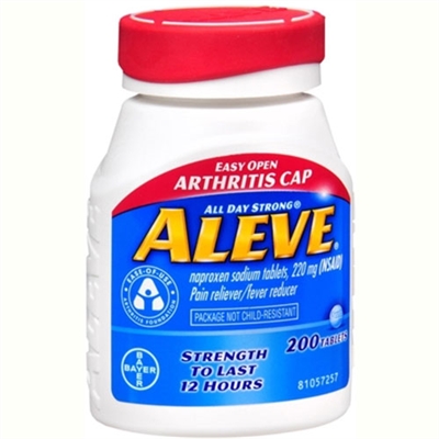 Aleve Pain Reliever Fever Reducer 200 Tablets