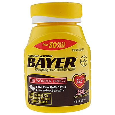 Bayer Pain Reliever 230 Coated Tablets
