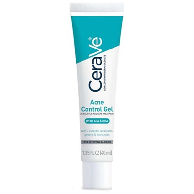 CeraVe Acne Control Gel Salicylic Acid With AHA and BHA 1.35oz / 40ml