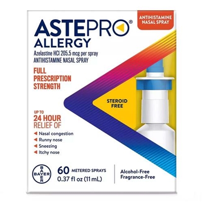 Astepro Allergy Antihistamine Nasal Spray 60 Metered Sprays 0.37oz / 11ml