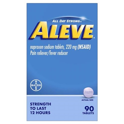 Aleve Pain Reliever 90 Tablets