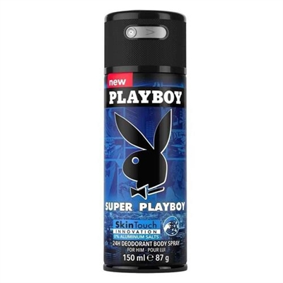 Super Playboy by Playboy for Men 87g 24 Hour Deodorant Body Spray