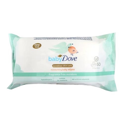 Dove Baby Sensitive Skin Moisturizing Baby Wipes 50ct