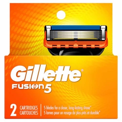 Gillette Fusion 5 Razor Refills 2 Cartridges