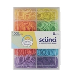 Scunci Mini Rubber Hair Polybands 1000 Pieces