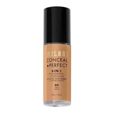 Milani Conceal + Perfect 2 In 1 Foundation 09 Tan 1oz / 30ml