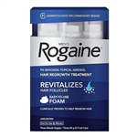 Mens Rogaine 5% Minoxidil Topical Foam Three Month Supply 2.11oz / 60g