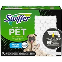 Swiffer Heavy Duty Pet Dry Cloths Febreze Odor Defense 10ct