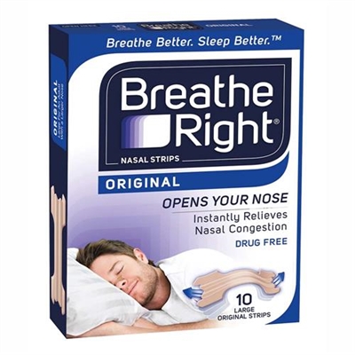 Breathe Right Original 30 Large Tan Strips