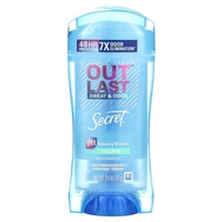 Secret Outlast Sweat and Odor 48 Hour Clear Gel Deodorant Unscented 2.6oz / 73g
