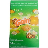 Gain Dryer Sheets Island Fresh 34 Sheets