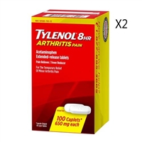 Tylenol 8HR Arthritis Pain Pain Reliever Fever Reducer 100 Caplets 2 Packs